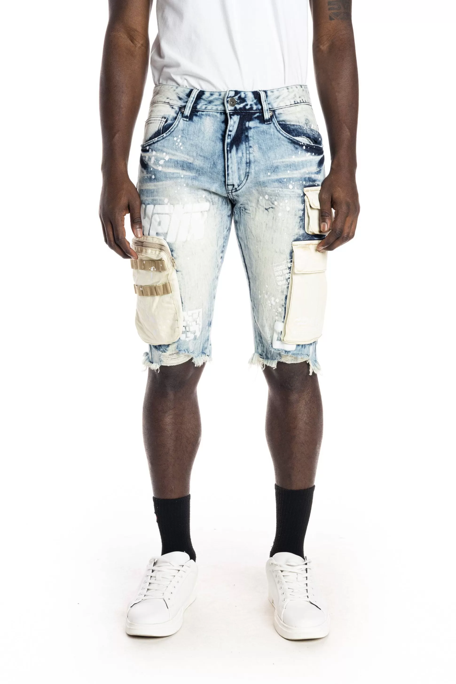 Smoke Rise Utility Fashion Denim Short Harvey Blue Online