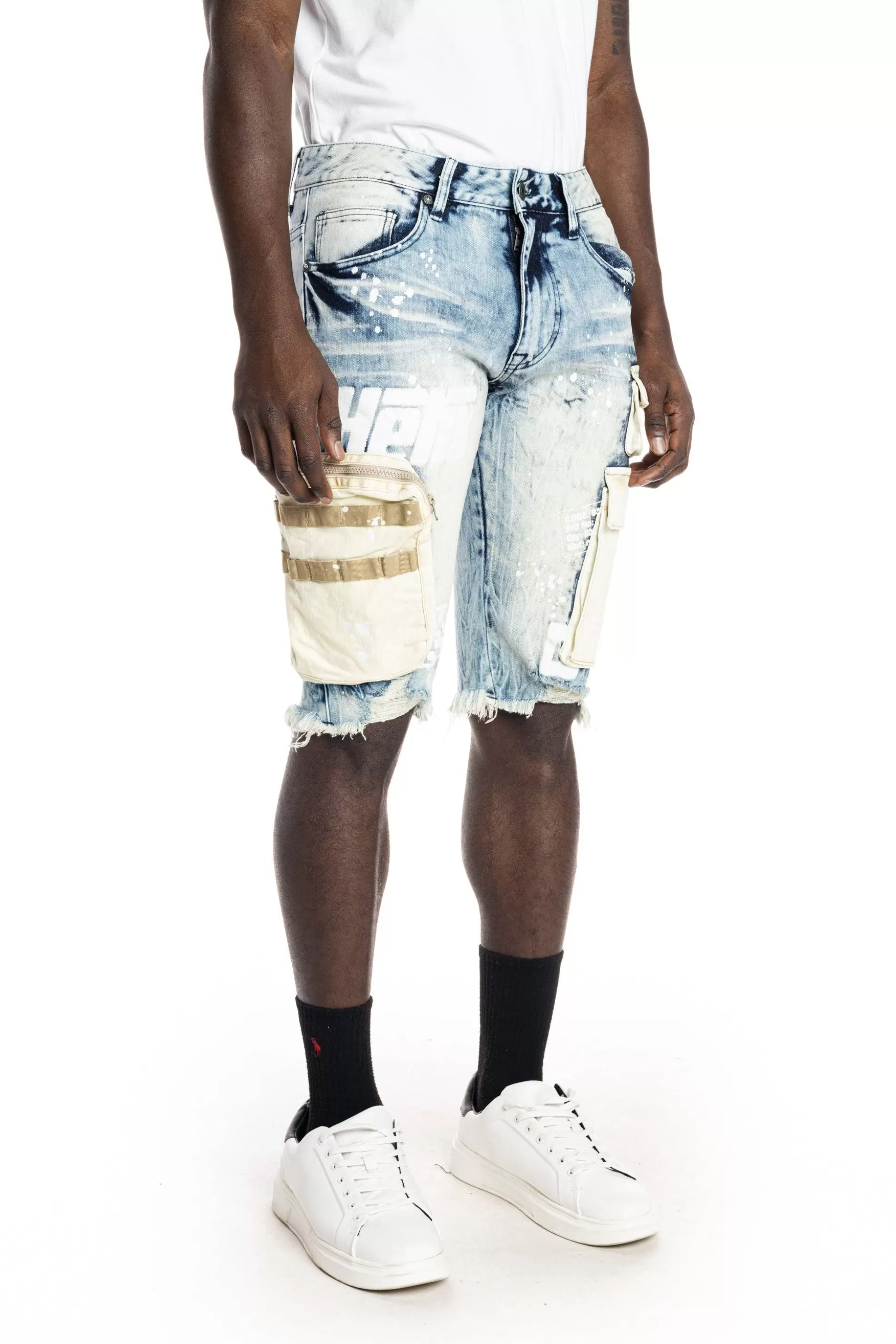 Smoke Rise Utility Fashion Denim Short Harvey Blue Online