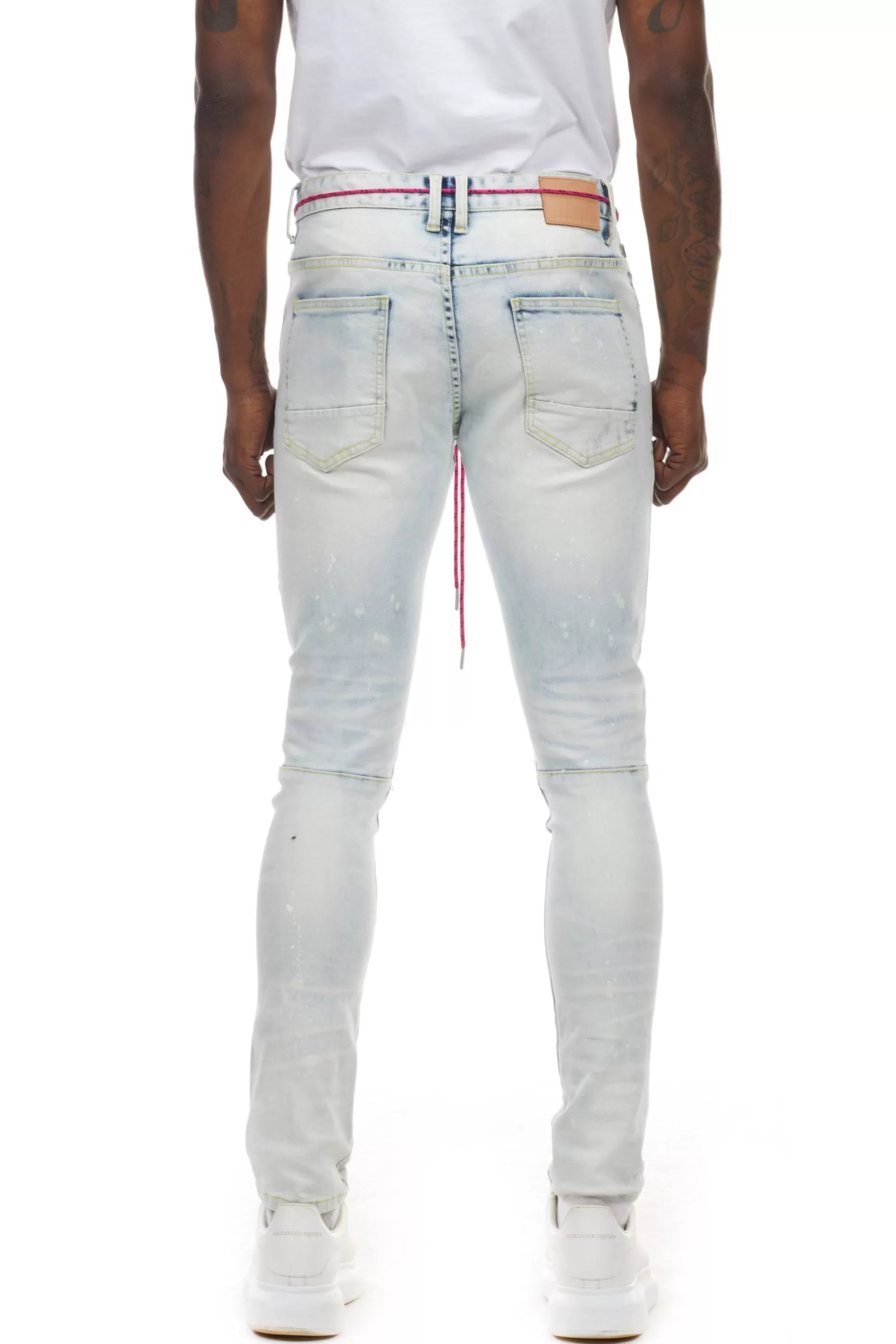 Smoke Rise Utility Fashion Jeans Plaster Blue Discount