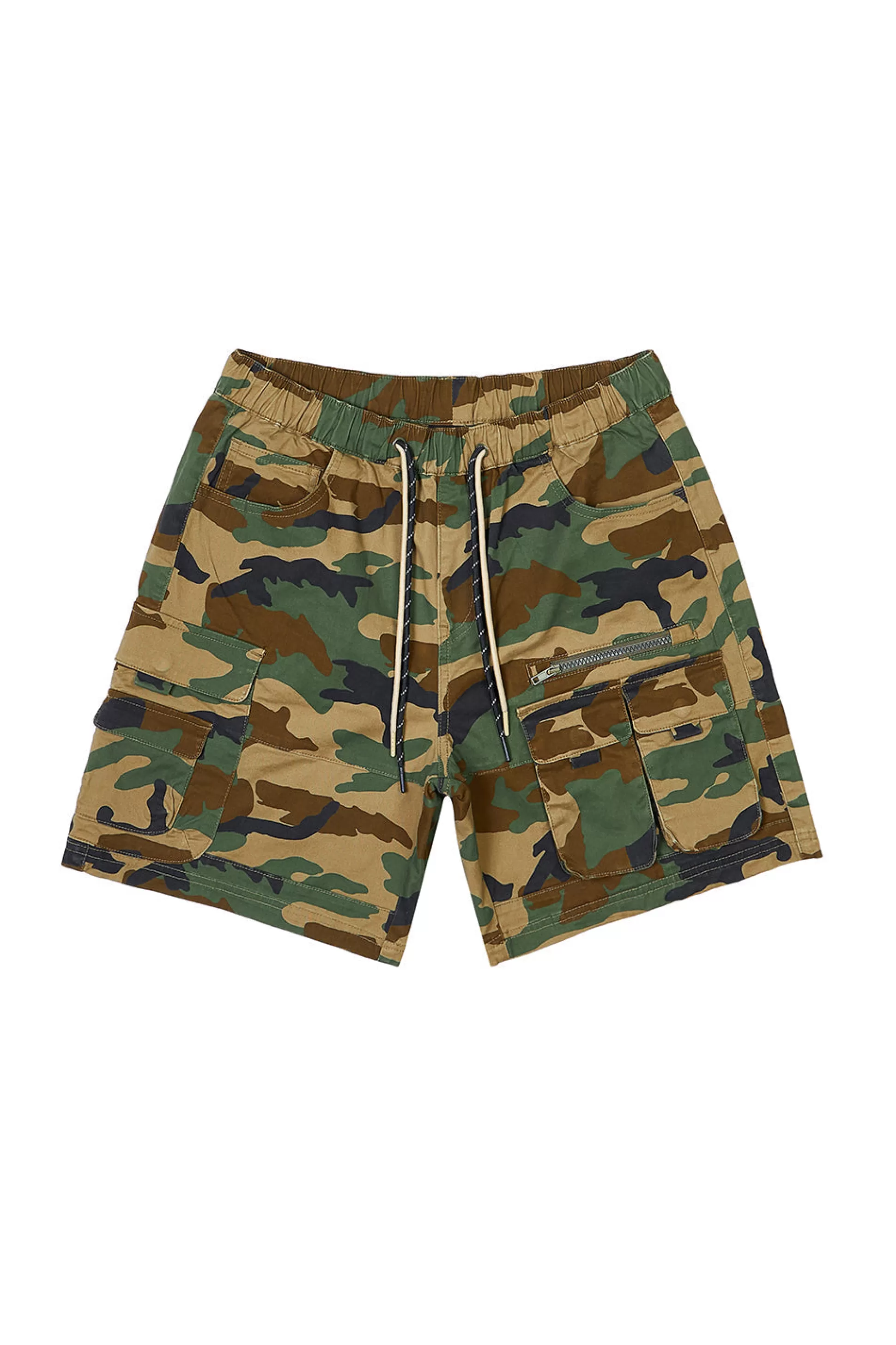 Smoke Rise Utility Twill Lounge Shorts Wood Camo Outlet